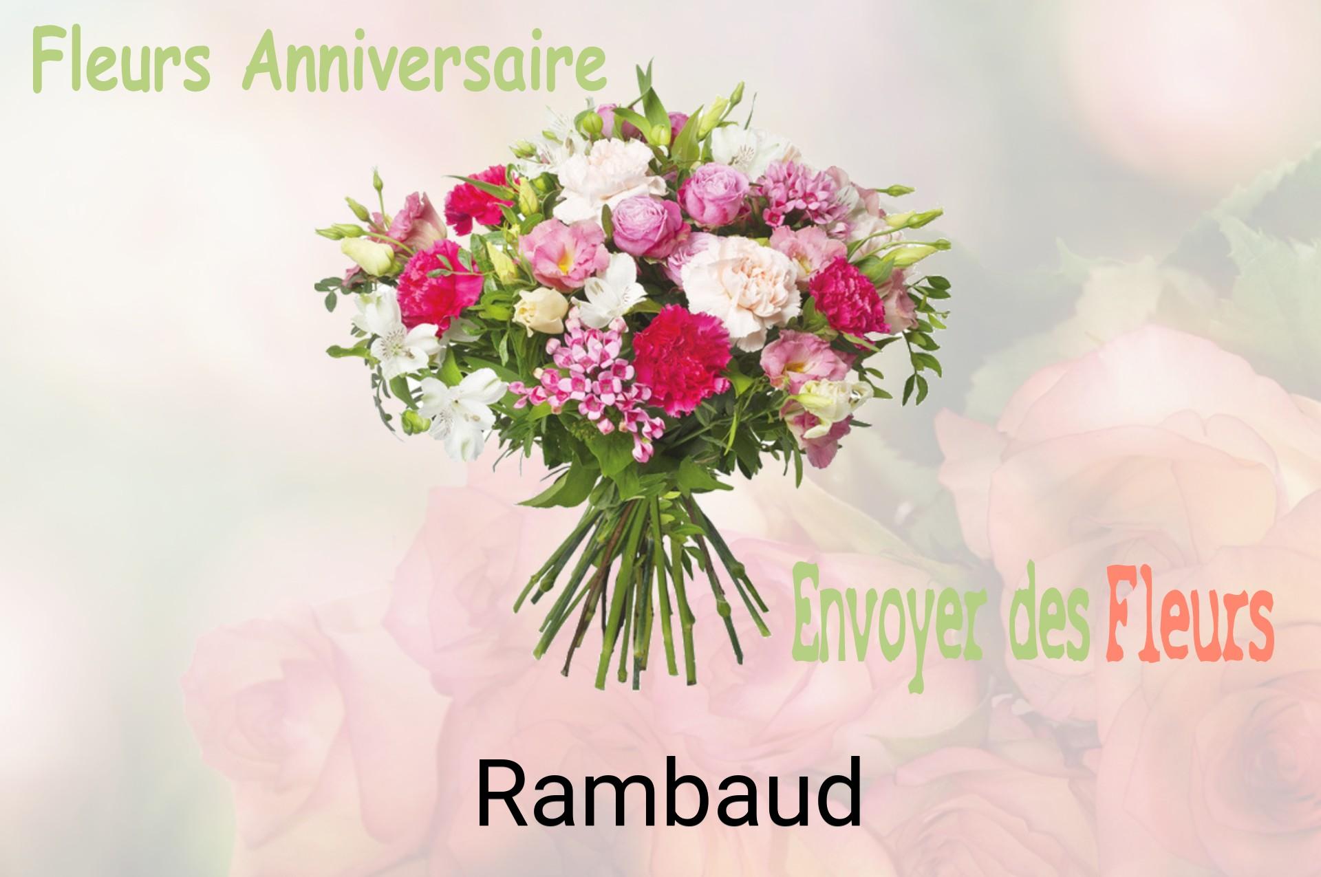 Bouquet de fleurs d’anniversaire livré à Rambaud