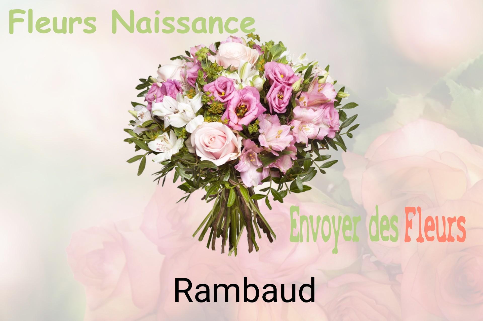 Bouquet de fleurs de naissance livré à Rambaud